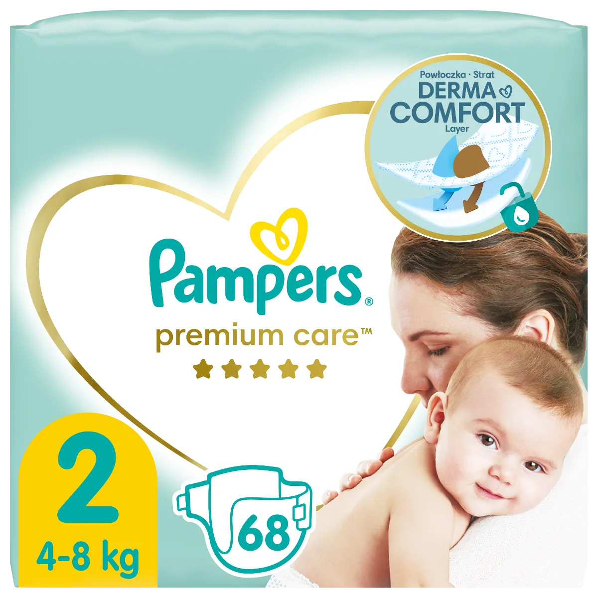 pampers premium care 3 204 sztuki