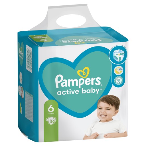 pampers active baby-dry pieluchy 4 maxi 8-14 kg 64 szt