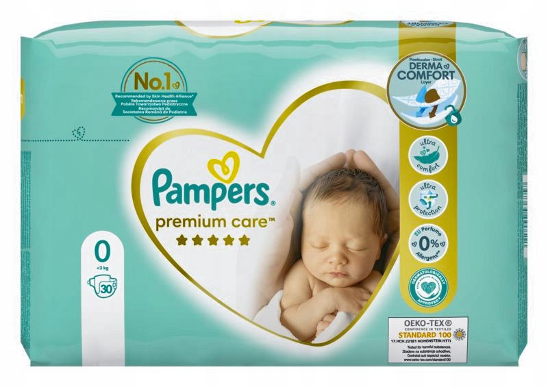 pampers białe