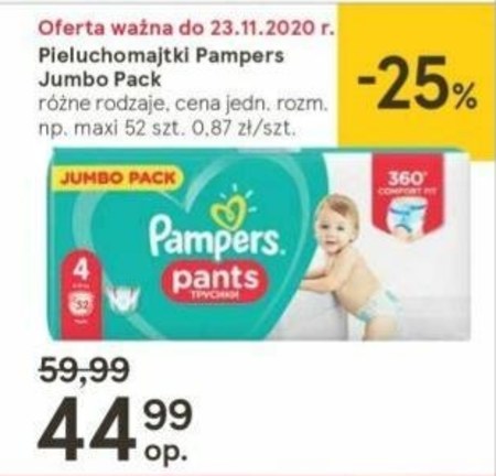 pieluchy pampers activ baby premium