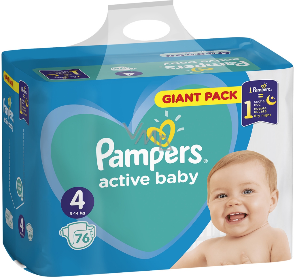 pampers active baby 3 208 sztuk