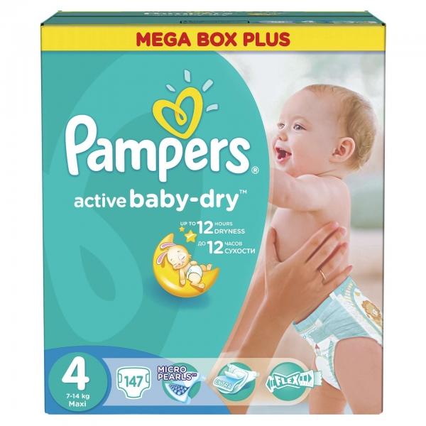 pampers on baby