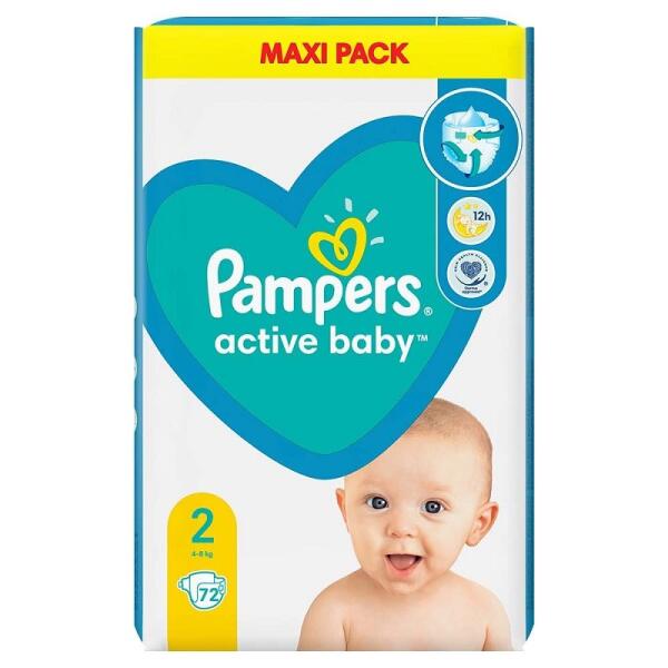 pampers active baby-dry pieluchy 3 midi