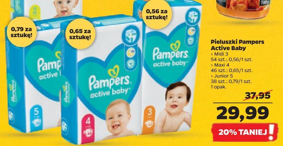 pampers do snu do kiedy