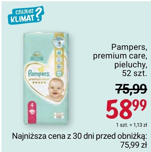 pampers pieluchy zerowki premium care