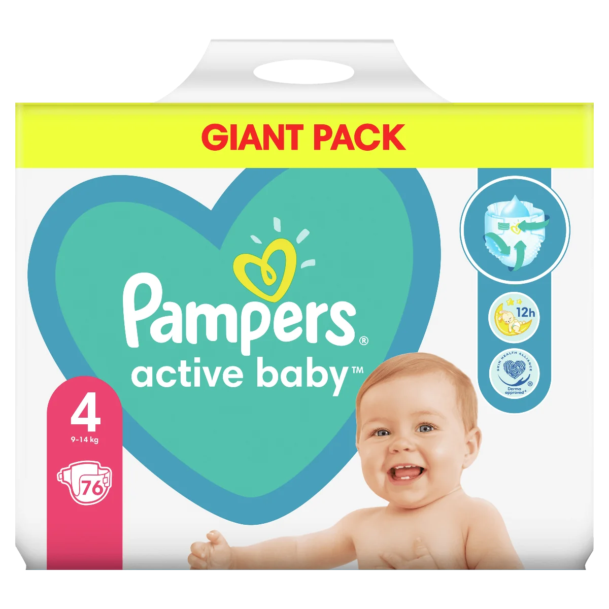 pampers active baby dry 4 64 szt