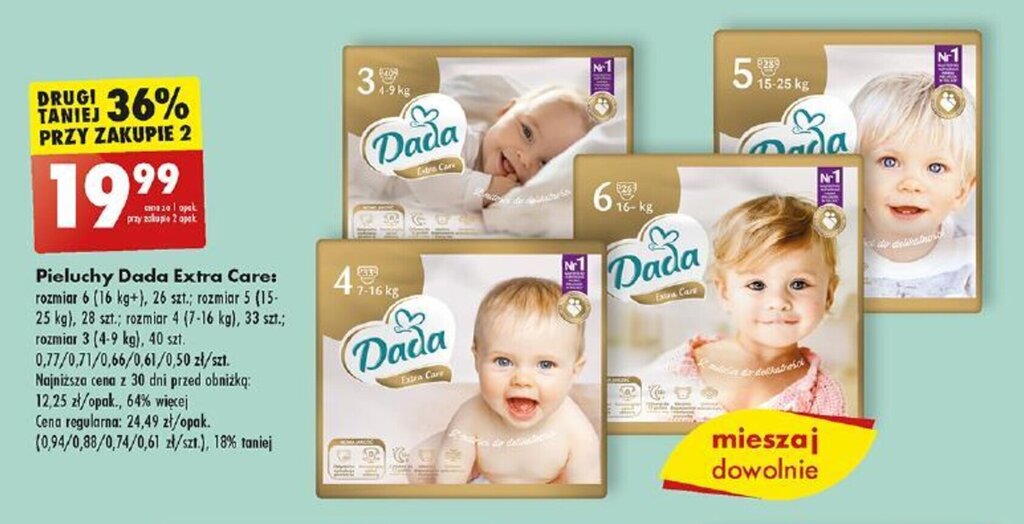 nieodpowiedni pampers