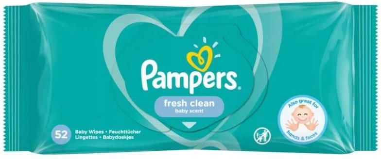 pampers sensitive chusteczki nawilżane 4 x 52 sztuk