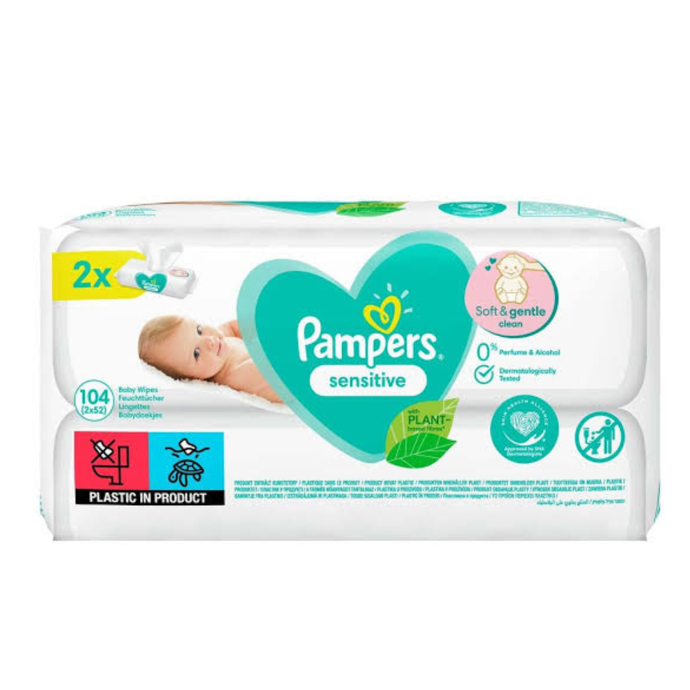 chusteczki nawilżane pampers sensitive 5x56