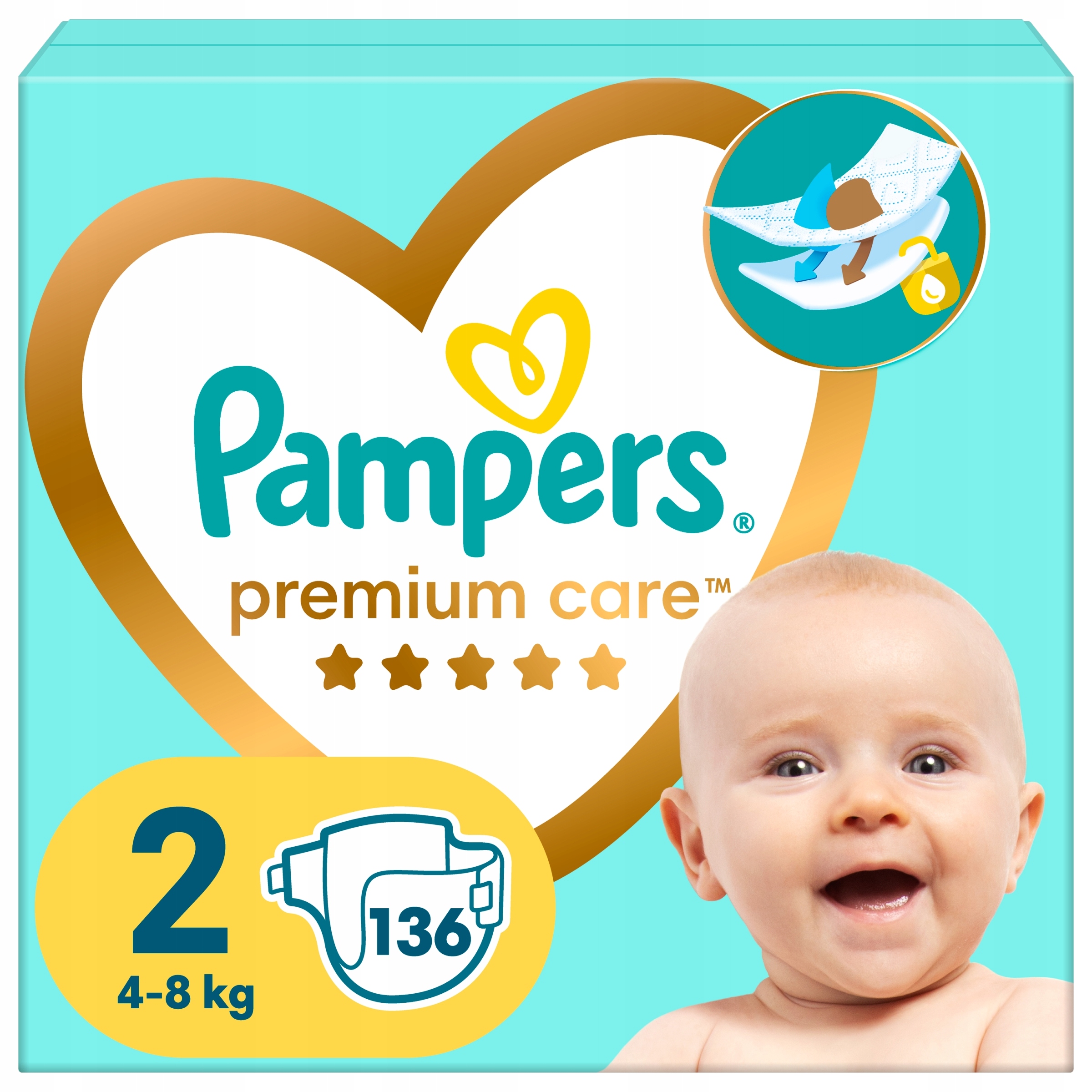 pampers mokry z zewnątrz