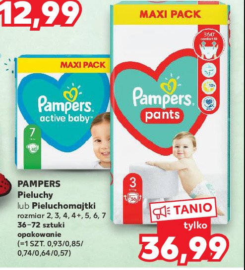 pieluchy pampers care 3 najtaniej