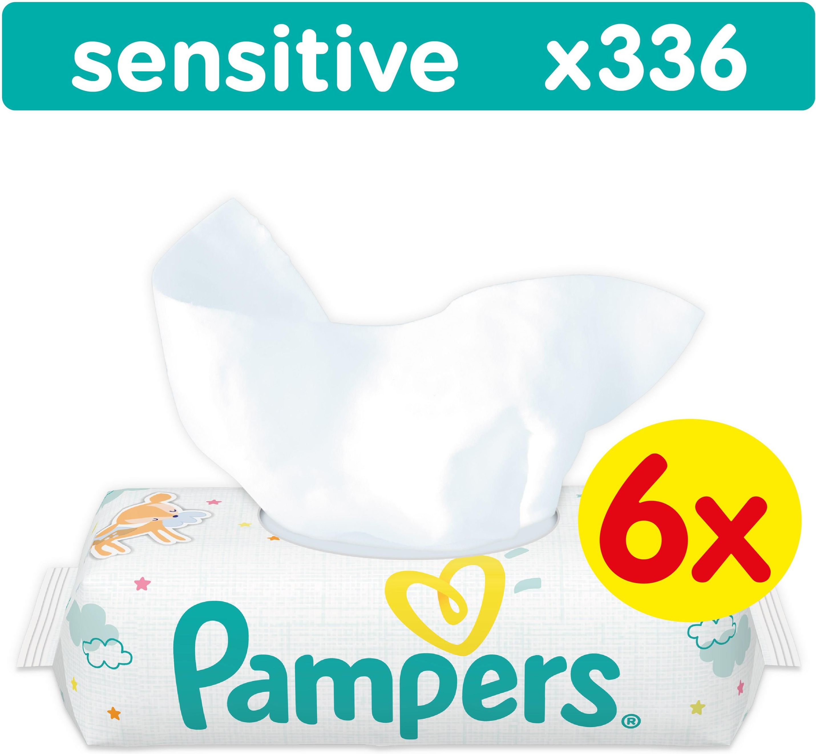 pampers sensitive chusteczki 56 sztuk