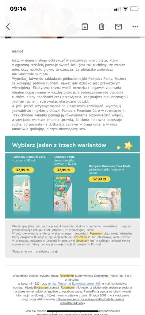 jak działa pampers