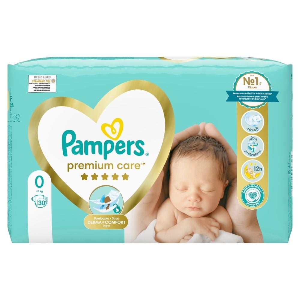 10 sztuk pampers premium care rozmiar 3