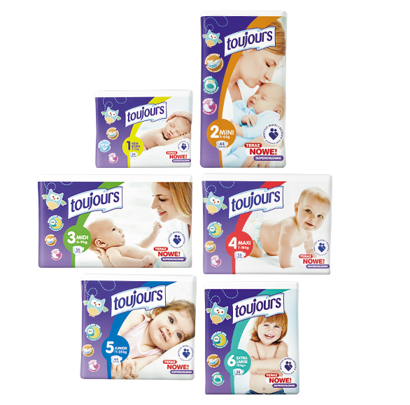 chusteczki nawilżane typu pampers