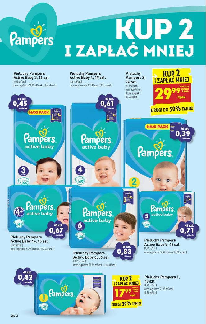 promkcje pieluchy pampers.lants