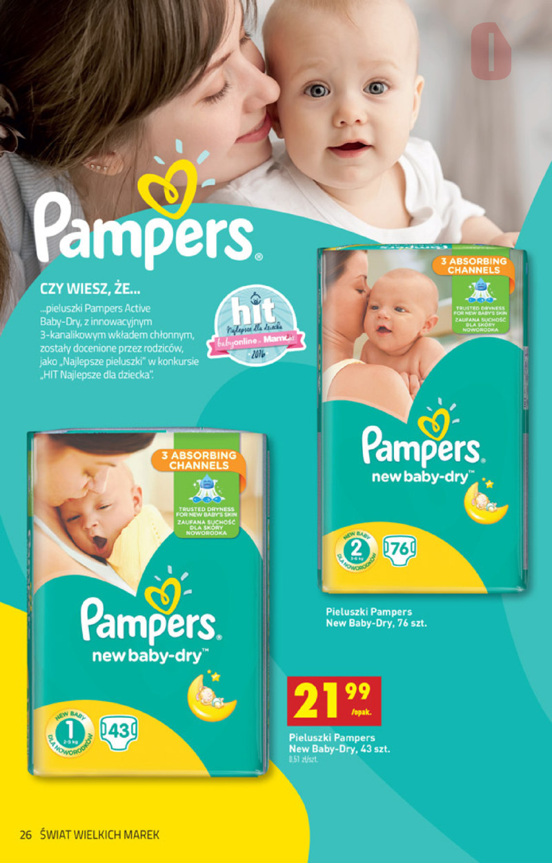 promocja na pampers pants 6