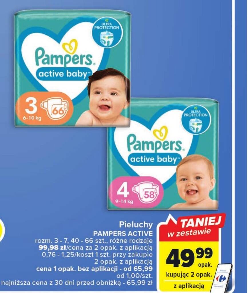 pampers active baby-dry pieluchy 3 midi 5-9 kg 74 szt