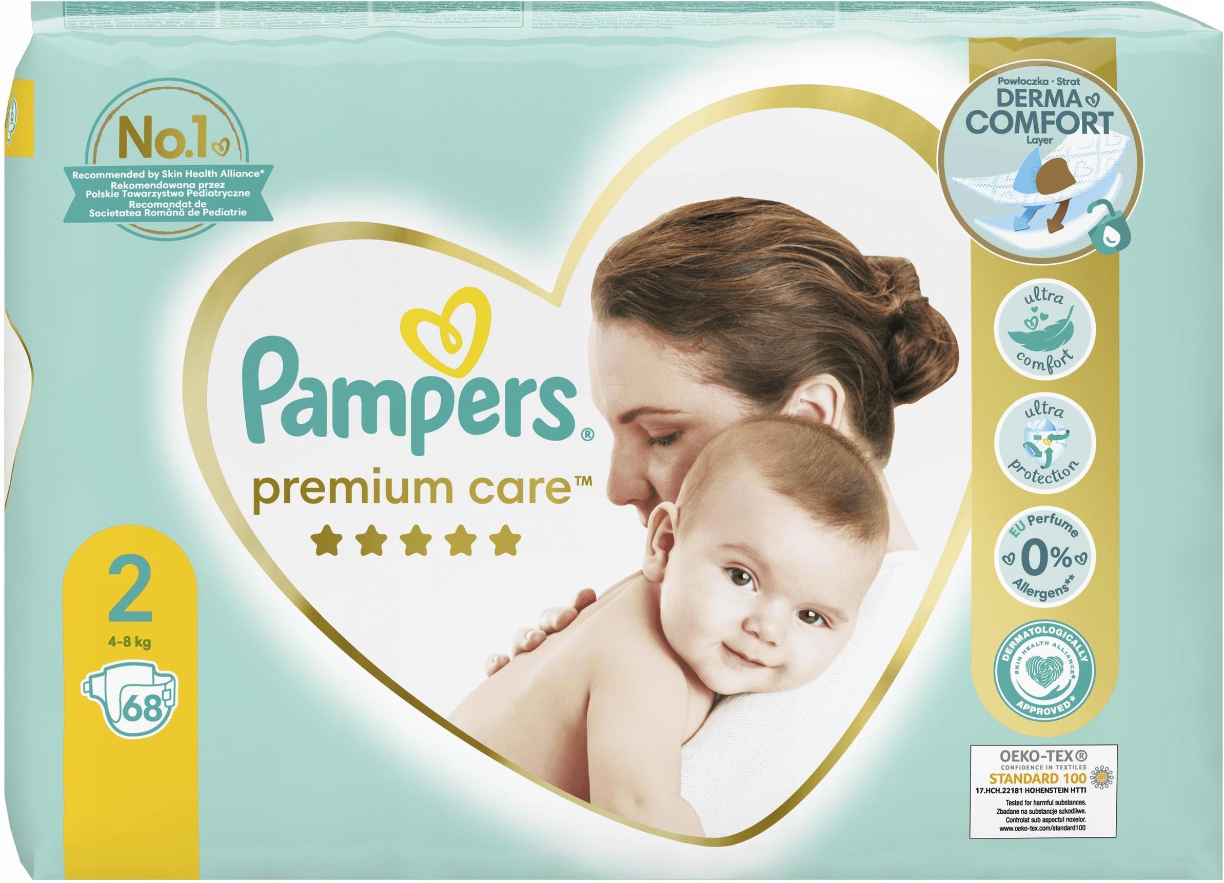 pieluchy pampers premium care 1 newborn 88szt