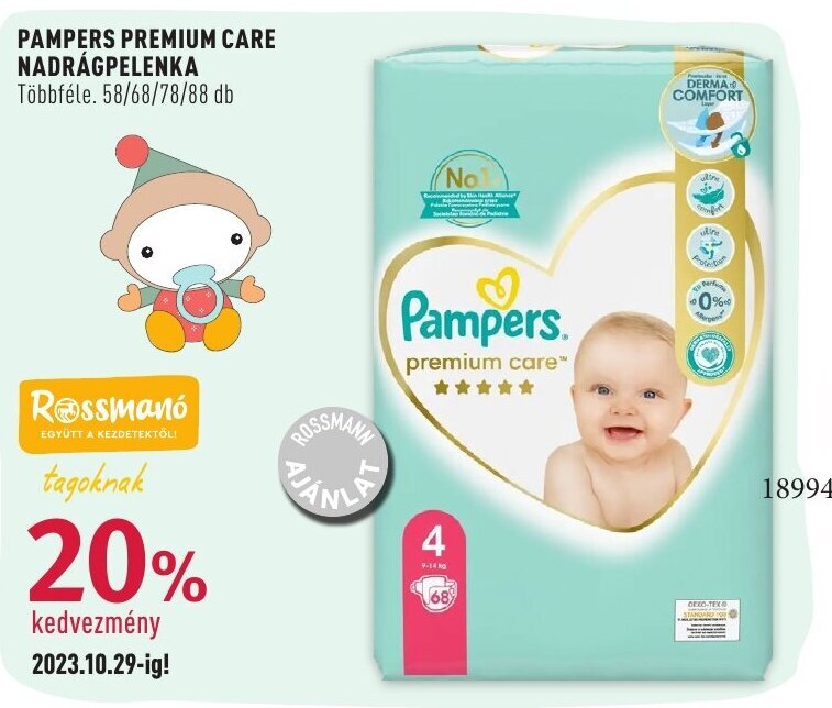 pampers pieluchomajtki premium care 3 midi