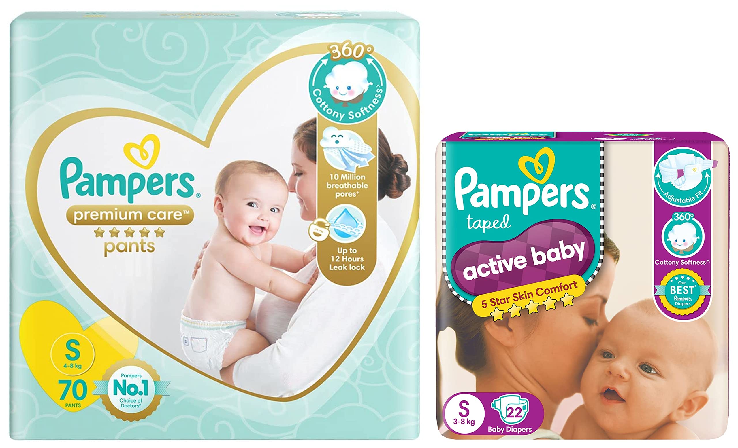 pampers new baby-dry 2 giant pack