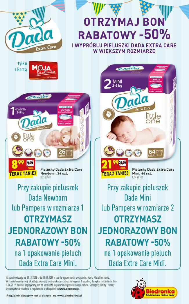 pampers new baby-dry pieluchy rozmiar 2 mini 3-6kg 100 sztuk