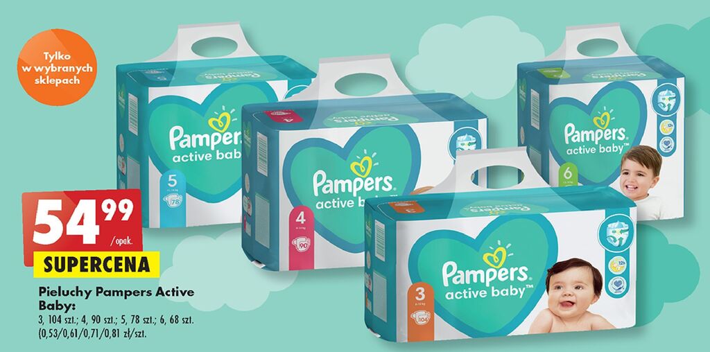 pampers baby dry 2 80 sztuk cena