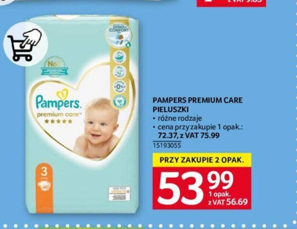 pieluszka pampers 3 cena za sztuke