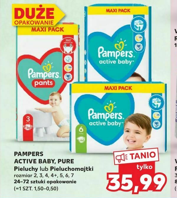 rozmiar pampers m