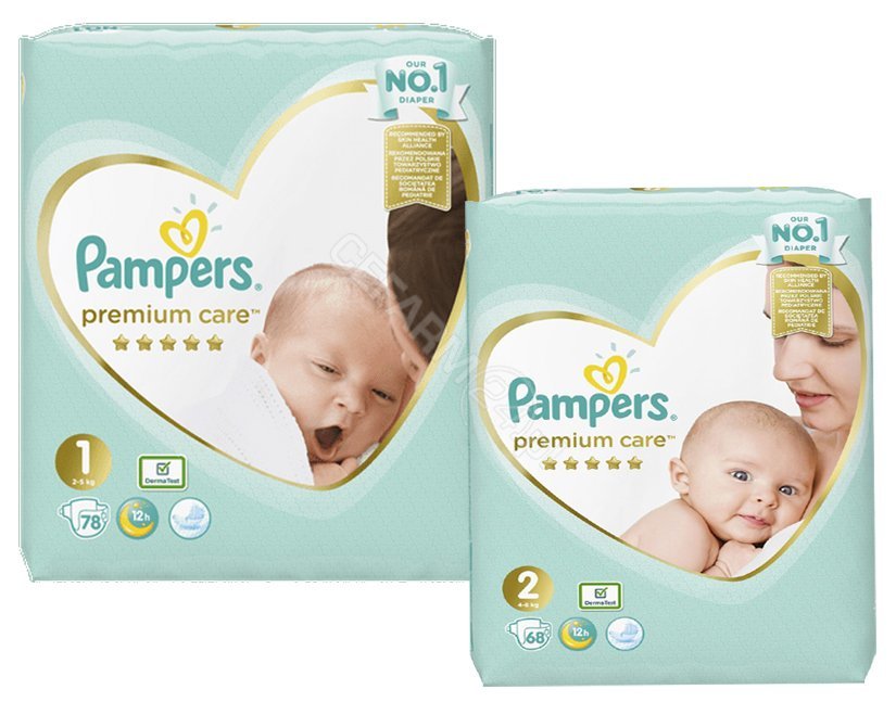 pampers premium care pieluchy rozmiar 3 midi 5-9kg 60 szt