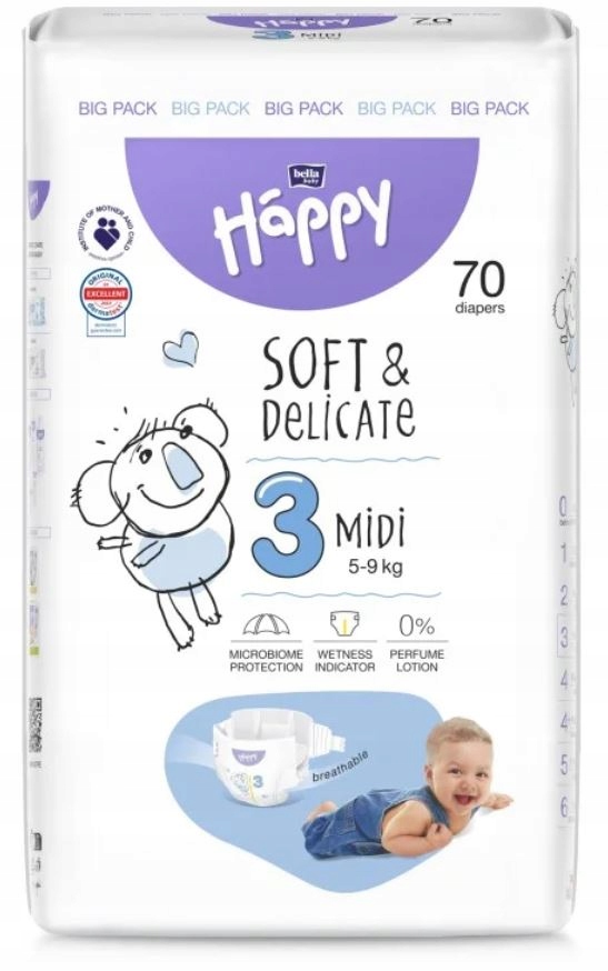 pieluszki pampers 2 mega pack 228