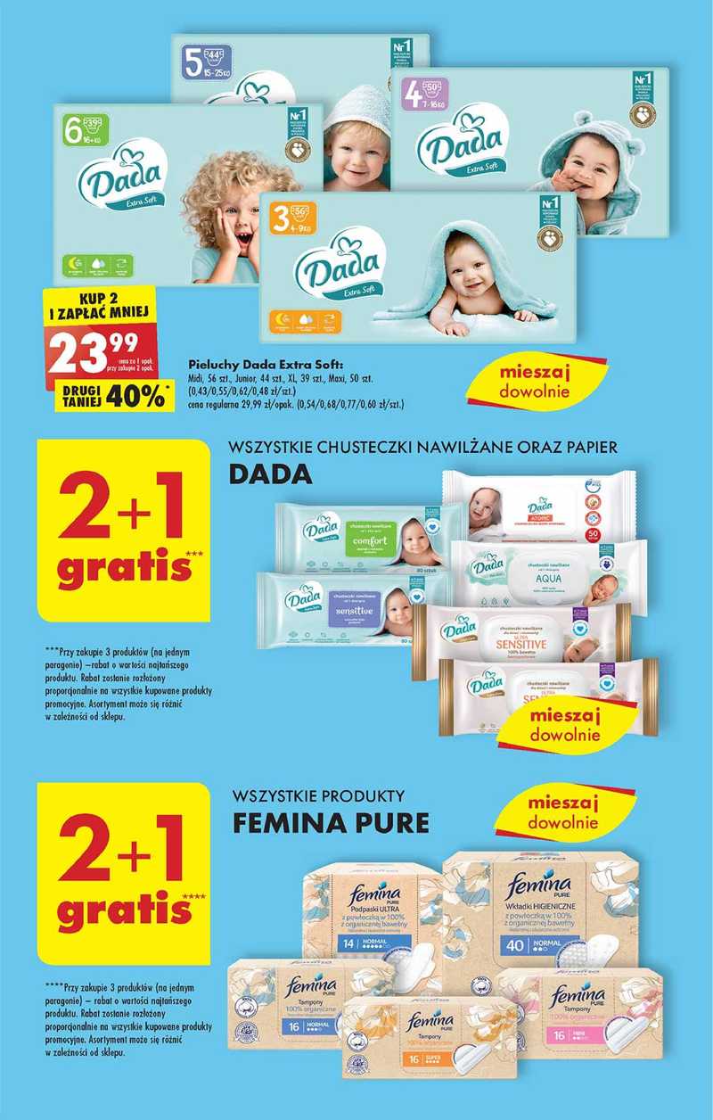 chusteczki pampers dwupak