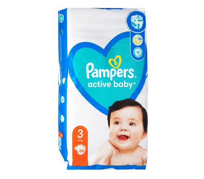 pampers active baby 3 108 sztuk