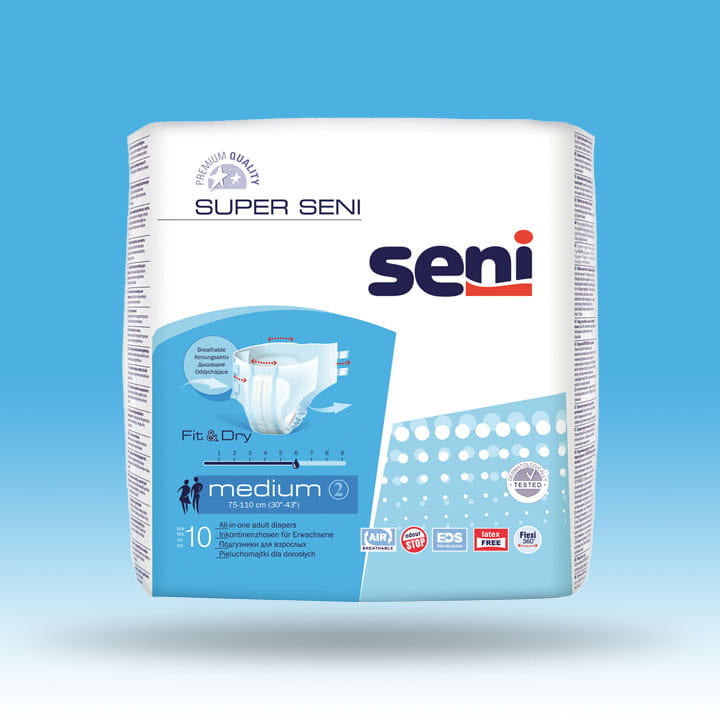 seni super plus pieluchomajtki medium