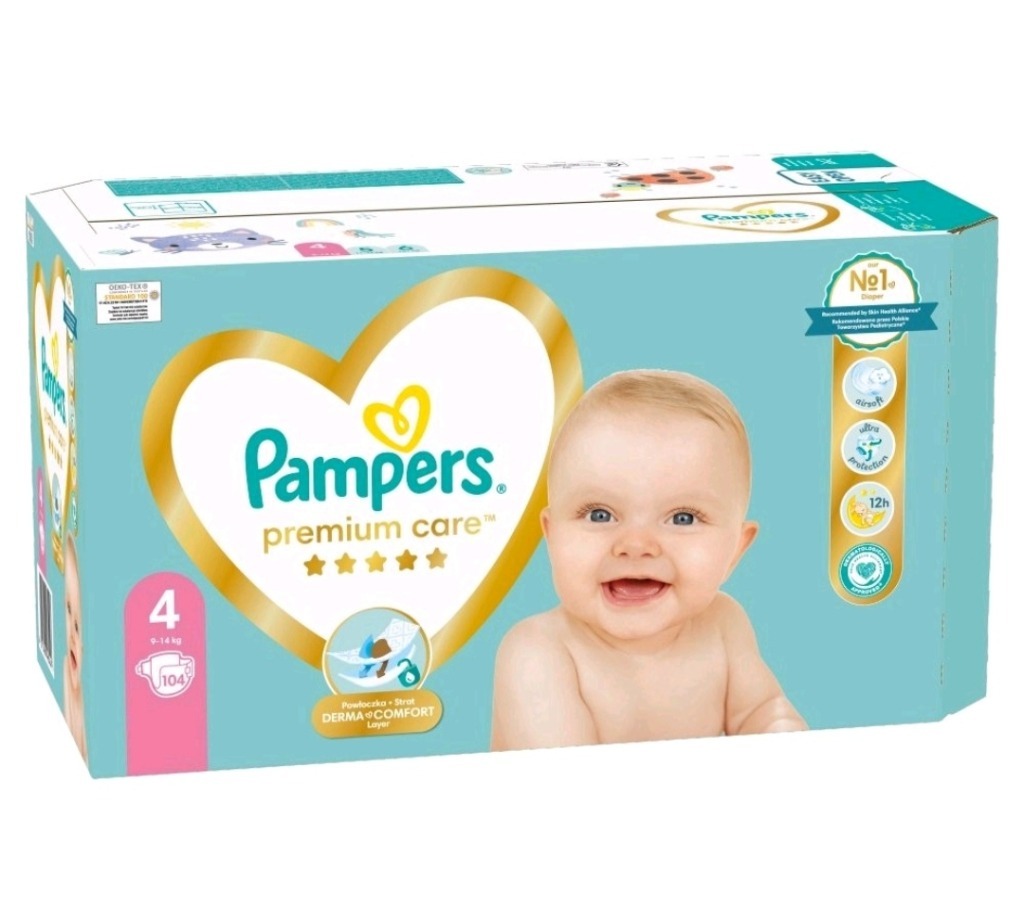 pampers pieluchy 4 52 sztuk