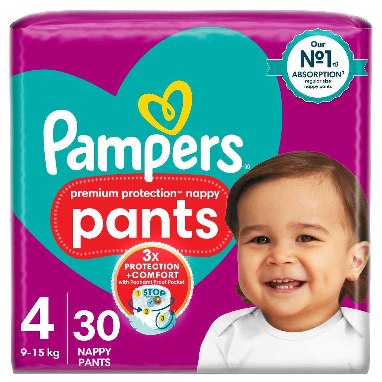 pampers active baby 4 76szt