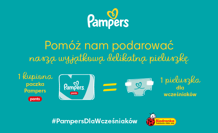 pampers szpital stolik herbata