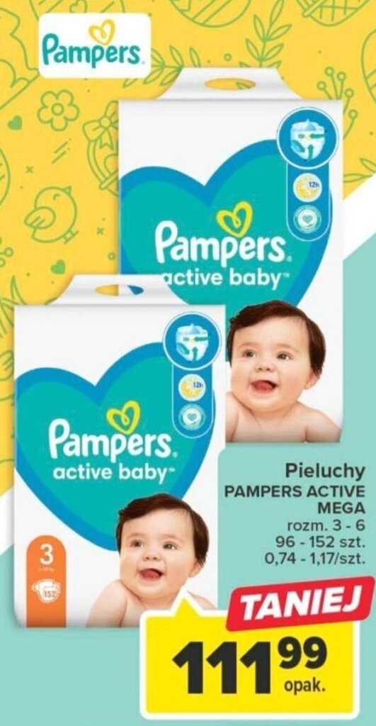 pieluchy pampers aktive baby