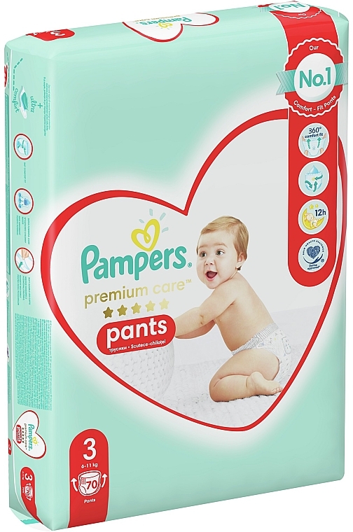 baby wearing pampers