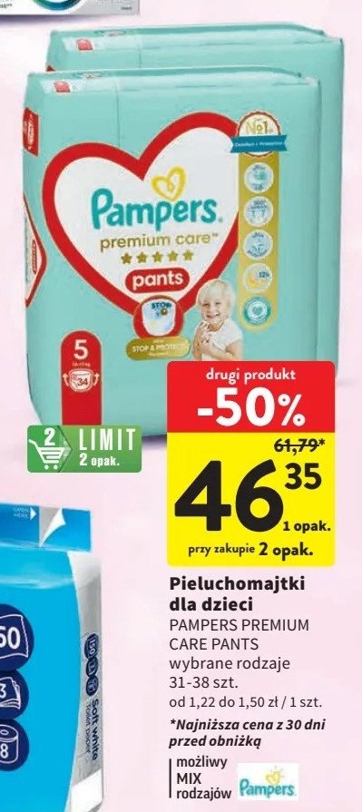 pampers premium care midi 60 szt