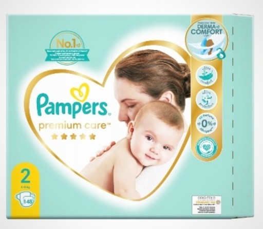 opakowania pampers premium care