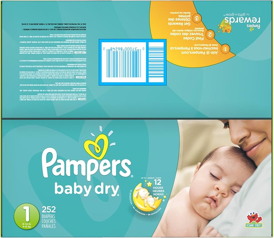 pampers new baby pieluchy rozmiar 1 newborn 2-5kg 43 sztuki