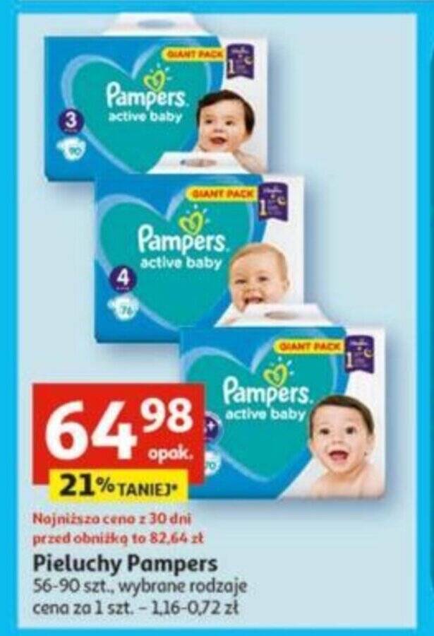 pampers active baby-dry pieluchy 5 junior 150szt pieluszki 0 opinii