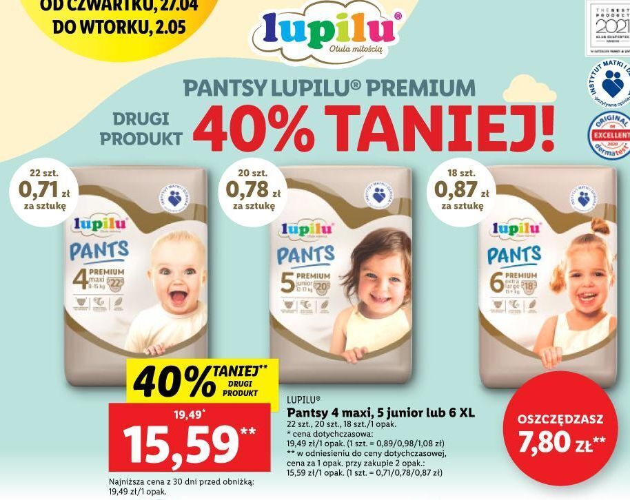 pieluchomajtki tena dry kids xl opinie