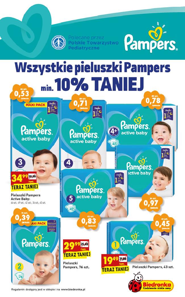 pampers 3 68 sztuk