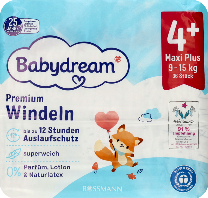 babydream maxi plus 4+ pieluchy opinie